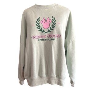 Skinnydip London Disney Minnie Mouse Sports Club Sweatshirt XL Mint Green